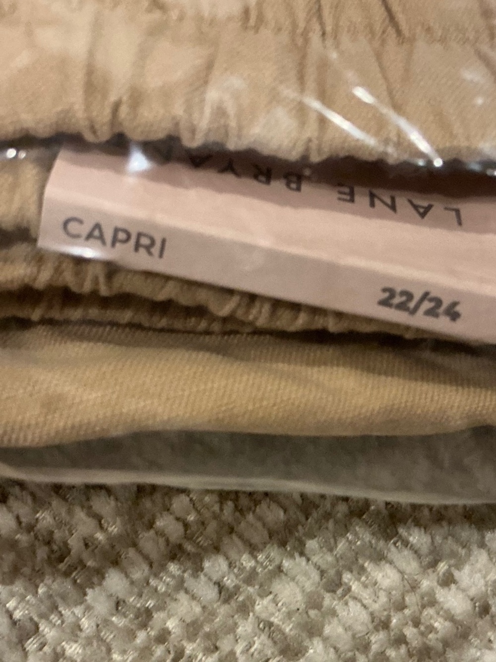 NWT Still in Packaging Lane Bryant Soft Slub Capri Mid-Rise - Picture 2 of 3